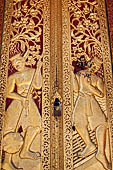 Wat Xieng Thong temple in Luang Prabang, Laos. the Ho Tai, the library. The chapel is always closed but from a hole in the door you can see inside.  